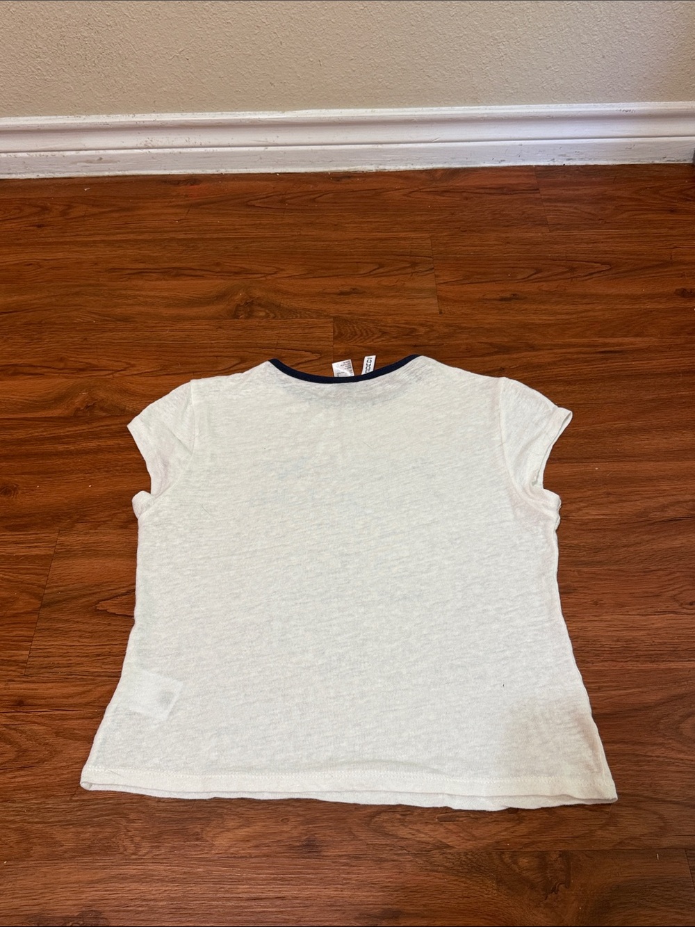 H&M Linen-Blend Print-Motif T-Shirt - Picture 10 of 10